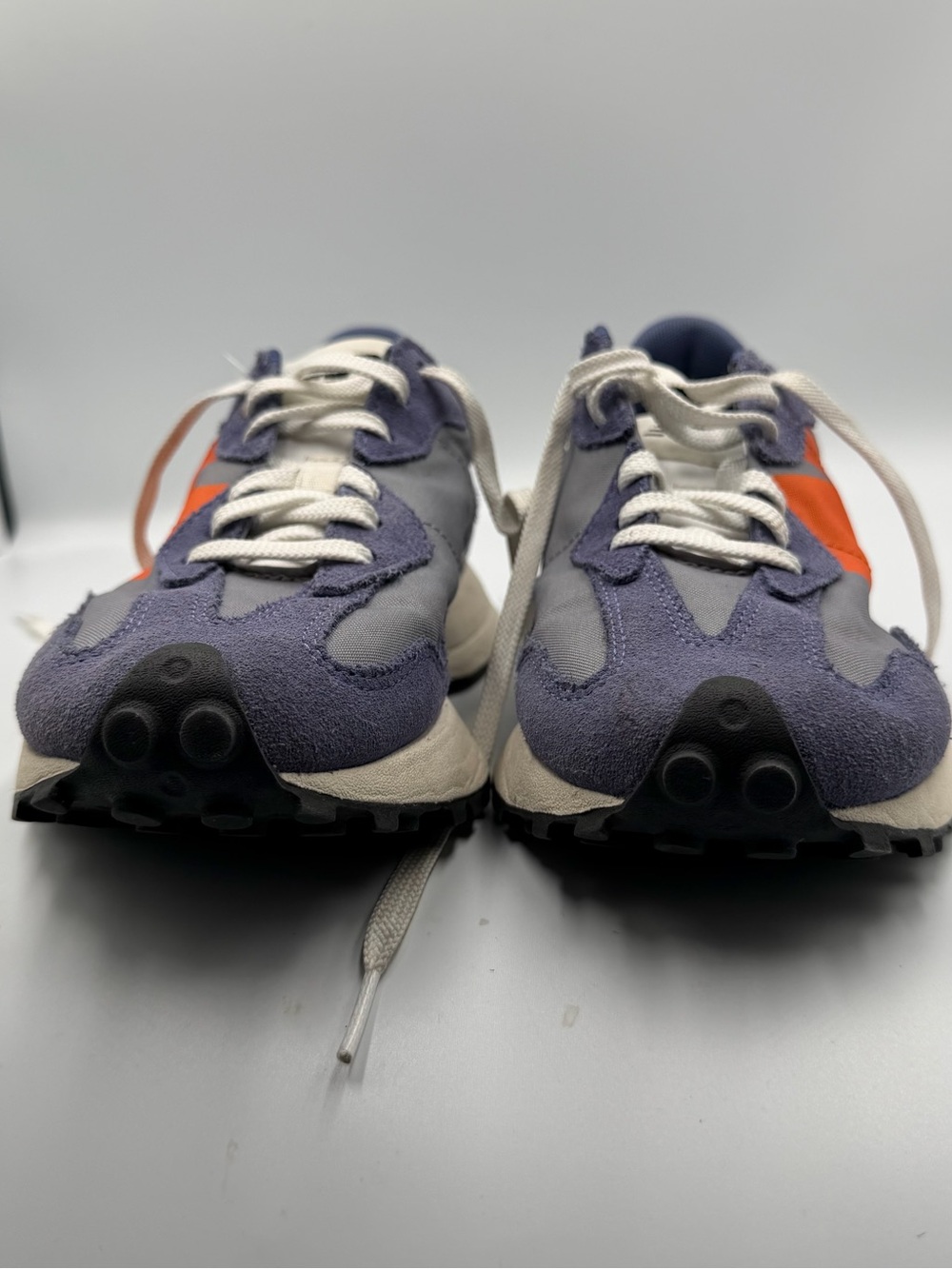 New Balance 327 Navy Grey Orange Women’s 8